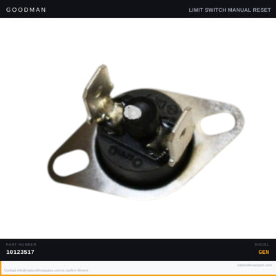 Goodman Manual Reset Limit Switch for ACVC950915DXAD — 10123517