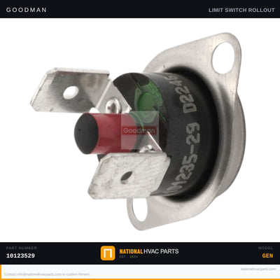 Goodman Manual Reset Limit Switch for ACEC800804BXAB — 10123529