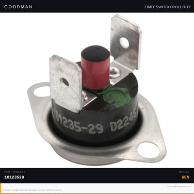 Goodman Manual Reset Limit Switch for ACEC801005CXAB — 10123529