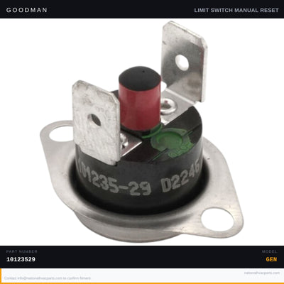 Goodman Manual Reset Limit Switch ACES801005CXAA — 10123529
