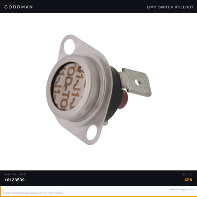 Goodman Manual Reset Rollout Limit Switch for ACES961005 — 10123539