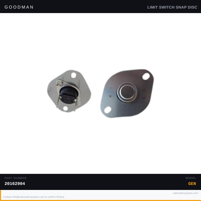 Goodman Primary Limit Temp Control for ACVC950714CXAA — 20162904