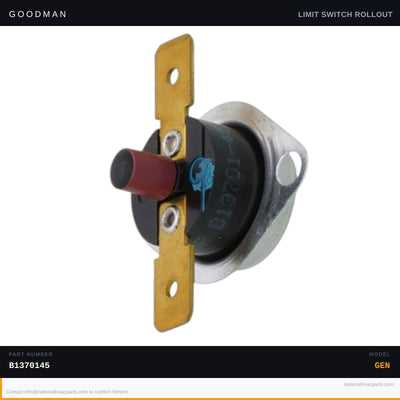 Goodman 300°F Rollout Limit Switch for ADS80904BXA — B1370145
