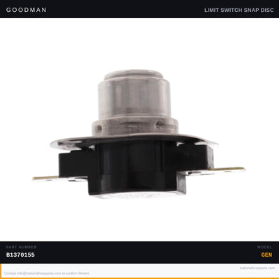 Goodman 120F Auxiliary Limit Switch for ADS80904BNA — B1370155