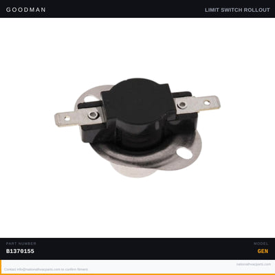 Goodman 120F Auxiliary Limit Switch for ADS80703AXA — B1370155