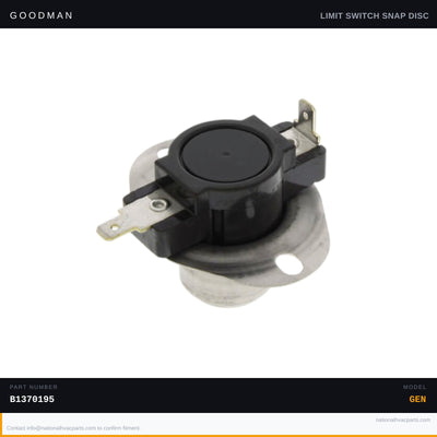 Goodman 300°F Primary Limit Switch for ADS80453ANA — B1370195