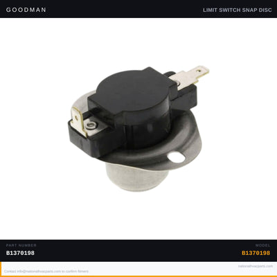 OEM Goodman 150F Primary Limit Switch for GMT140-5BB — B1370198