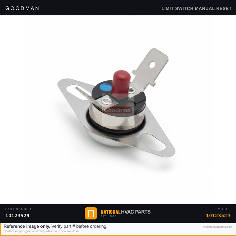 OEM Goodman Manual Reset Limit Switch for ACVC800603BXAA — 10123529