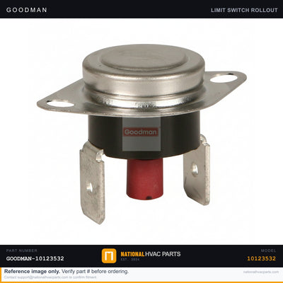 OEM Goodman Manual Reset Limit Switch for WGGE4360A115MAB — 10123532
