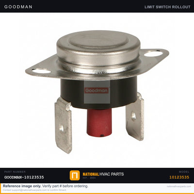 OEM Goodman Manual Reset Limit Switch for AMH950453BXAF — 10123535