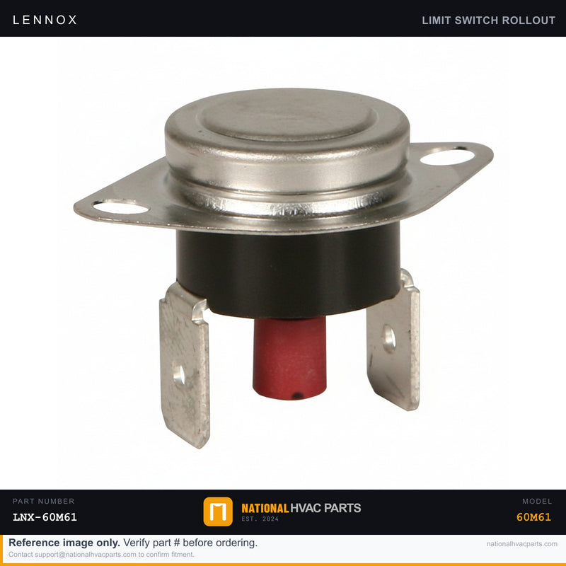 OEM Lennox Flame Rollout Switch — 60M61
