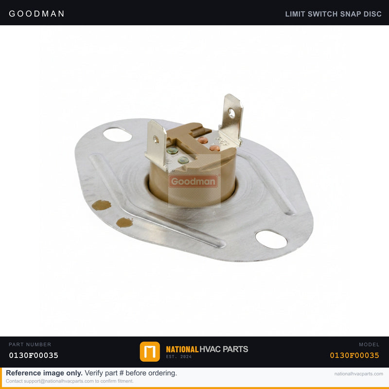 OEM Goodman Primary Limit Switch (Purple) ACVC960603BNBA — 0130F00035