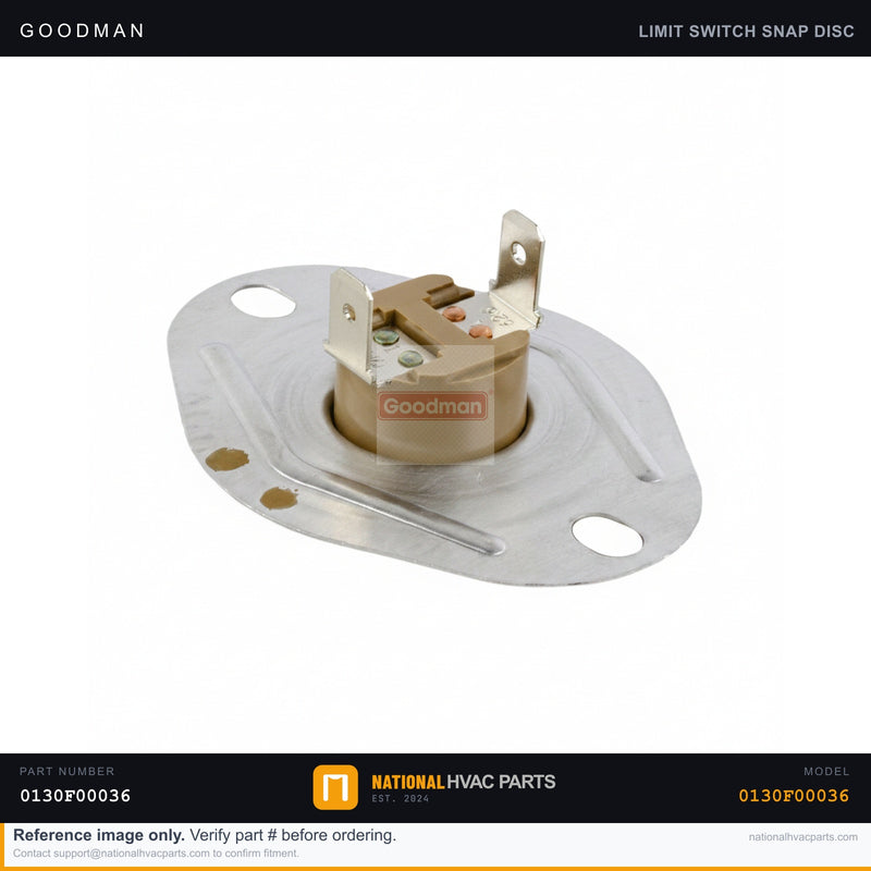OEM Goodman Pink Limit Switch for ACES800603ANAA — 0130F00036