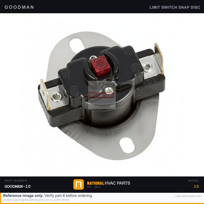 OEM Goodman Auxiliary Limit Switch for ACEC800603AXAA — 0130F00038