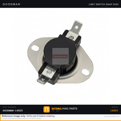 OEM Goodman Auxiliary Limit Auto-Reset Switch for WGGE4560 — 20269903