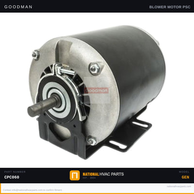 OEM Goodman 1 HP Belt Drive Motor for CPC060 — 0131L00003S