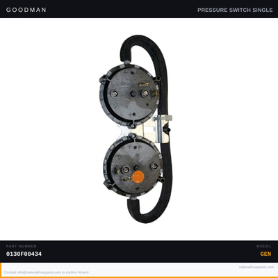 Goodman -0.67/-1.15" WC Pressure Switch for ACEC961005CNAA — 0130F00434
