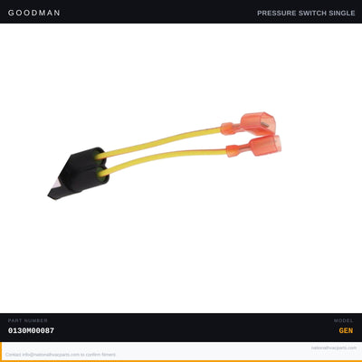 Goodman Low Pressure Switch for DBC3003VAA — 0130M00087