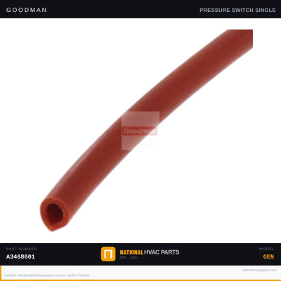 Goodman 3/16 in ID Pressure Switch Tubing for ADS80453ANA — A3468601