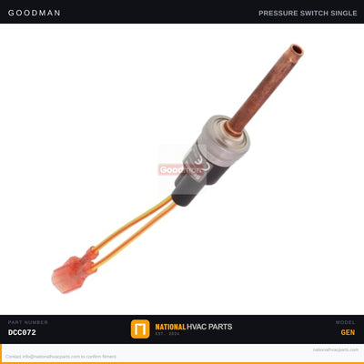 Goodman Low Pressure Switch for DCC072 Package Unit — 0130M00087