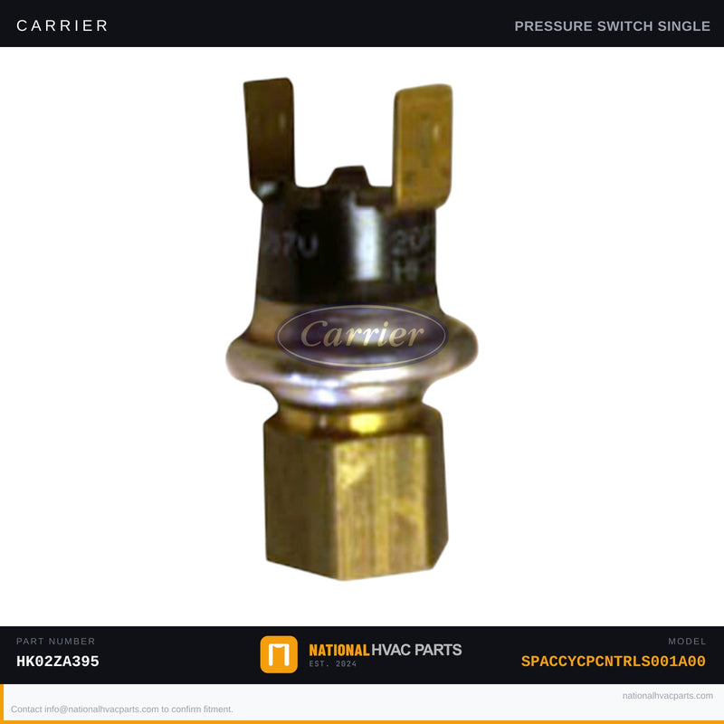 OEM Carrier High Pressure Switch 395/295 PSI — SPACCYCPCNTRLS001A00