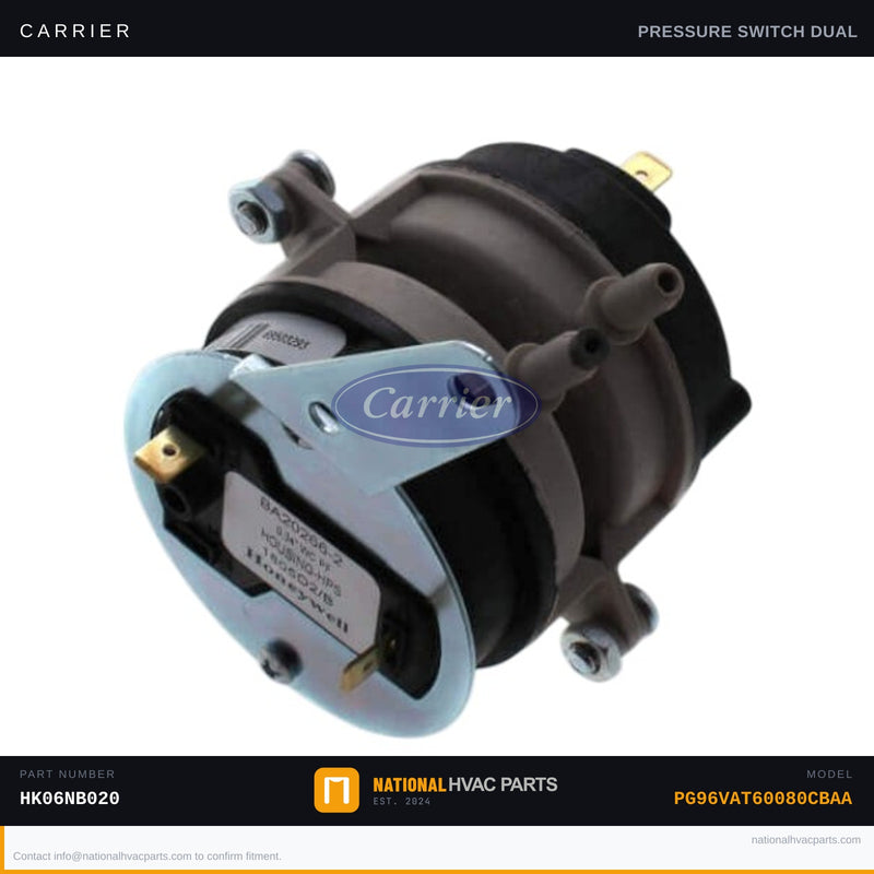 OEM Carrier Dual Pressure Switch Assembly for PG96VAT60080CBAA