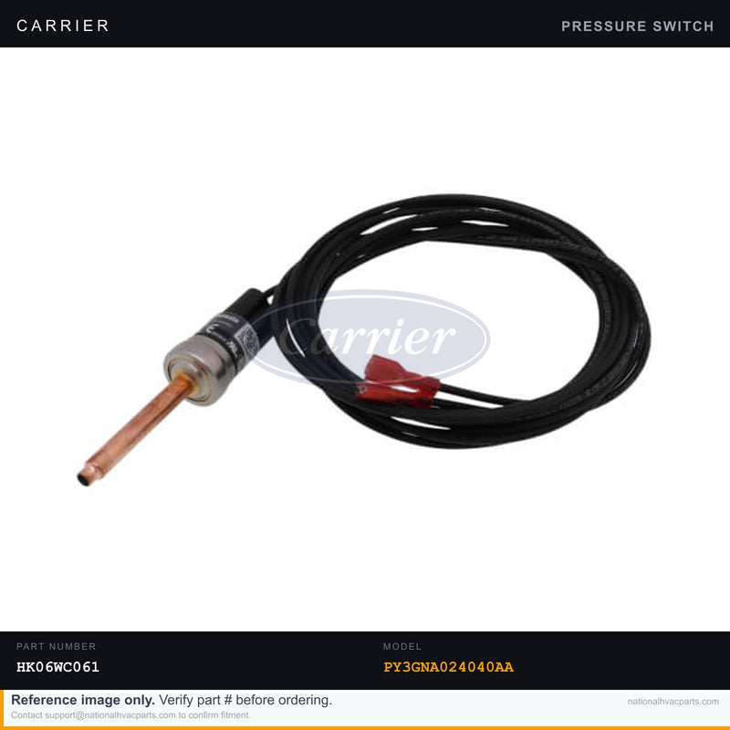 OEM Carrier Draft Pressure Switch 0.18 WC for PY3GNA024040AA