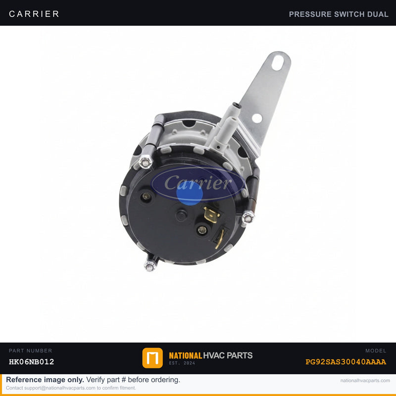 OEM Carrier Dual Pressure Switch Assembly for PG92SAS30040AAAA