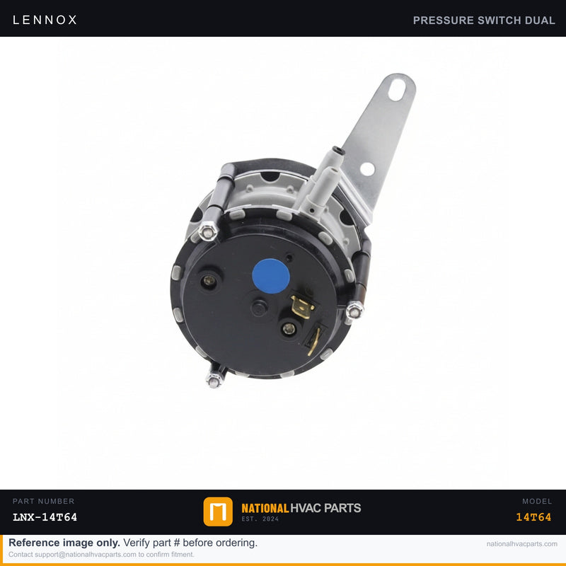 OEM Lennox Dual Pressure Switch Assembly — 14T64