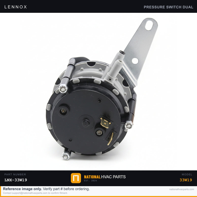OEM Lennox Dual Pressure Switch Assembly — 33W19