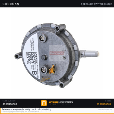 Goodman Low Pressure Switch for DBC3004VDDCAA — 0130M00087