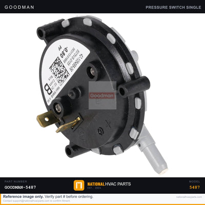 OEM Goodman 3/16 in. ID Pressure Switch Tubing for AMH80803BXBB — A3468601