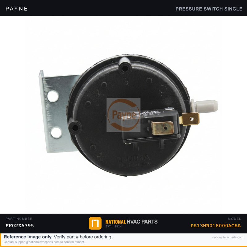 OEM Payne Pressure Switch High/Low for PA13NR018000ACAA