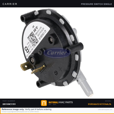 OEM Carrier Air Pressure Switch for PG8DAA024050AAJA Gas Furnace