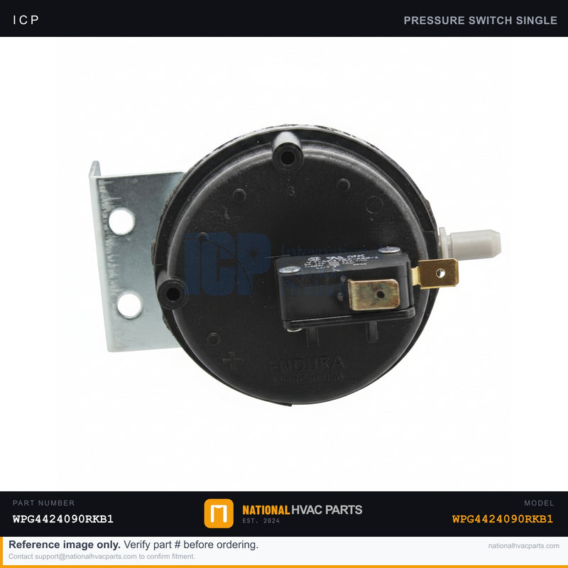 ICP Pressure Switch for WPG4424090RKB1 — Furnace Air-Proving Safety | Ships Today