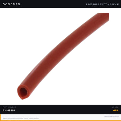 Goodman 3/16 inch ID Pressure Switch Tubing for ADS80904BNA — A3468601