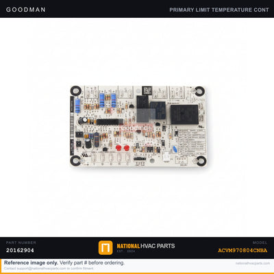 Goodman Primary Limit Temperature Control for ACVM970804CNBA — 20162904