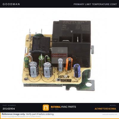 OEM Goodman Primary Limit Temperature Control for ACVM970804CNBA — 20162904