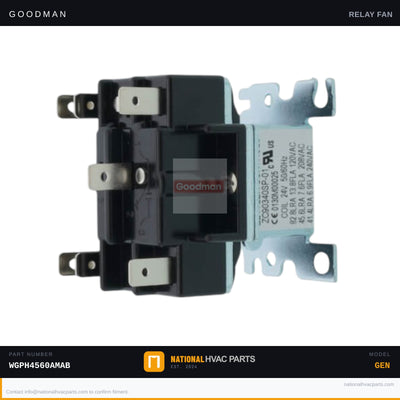 Goodman 24V Relay for WGPH4560AMAB — 0130M00025