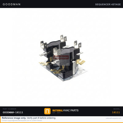 OEM Goodman Defrost / Sequencer Relay for ASZ130181AA — 10135604