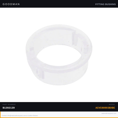 Goodman View Port Bushing for ACVC80803BXBC Furnace — B1392139