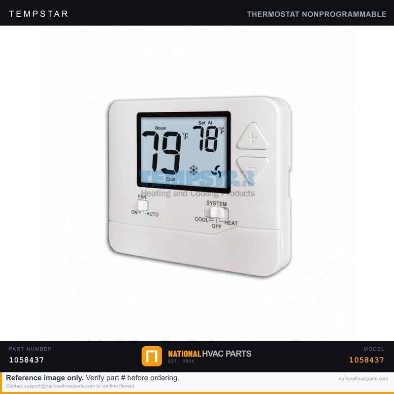 Tempstar PTAC Thermostat Kit for TEB07K00STA — Knob + Wall Thermostat | Ships Today