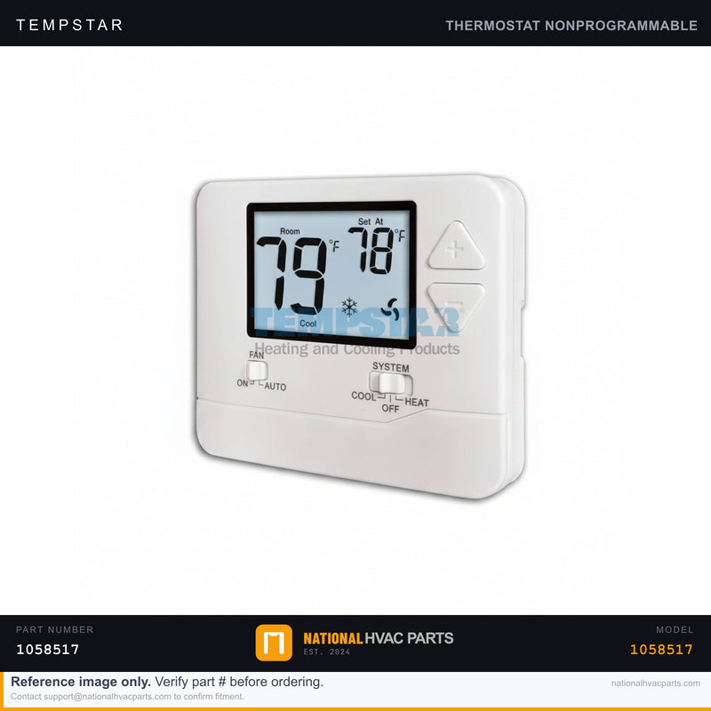 Tempstar PTAC Thermostat for TEA15K50STA – OEM 1058517 | Ships Today