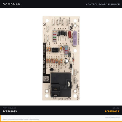 Goodman Time Delay Relay Control Board for CPC060 — PCBFM103S