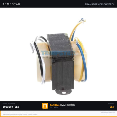 Tempstar 40VA Transformer for THB09R25RTA — 277V to 24V Control | Ships Today
