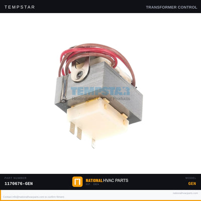 Tempstar 40VA Transformer for TCH948GKA200 — 208/230V to 24V | Ships Today