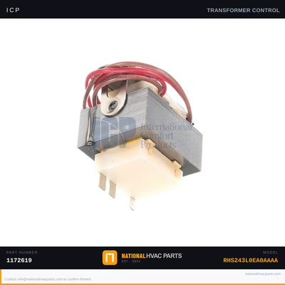 ICP Transformer & Reversing Valve Coil for RHS243L0EA0AAAA — 24V 40VA | Ships Today