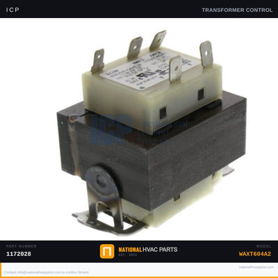 ICP 40VA Transformer for WAXT604A2 — 208/230V to 24V | Ships Today