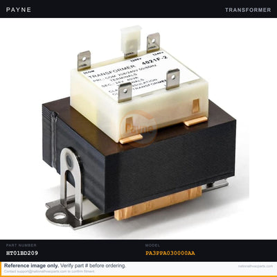 OEM Payne Transformer 40VA 120V-24V for PA3PPA030000AA