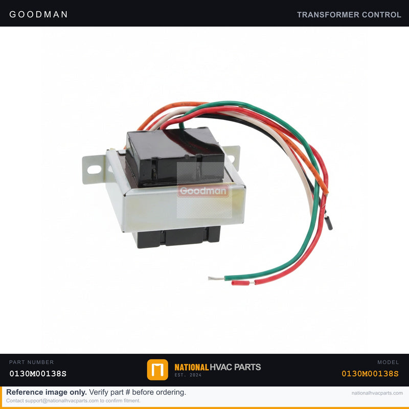 OEM Goodman 40VA 24V Transformer for CPC048 — 0130M00138S